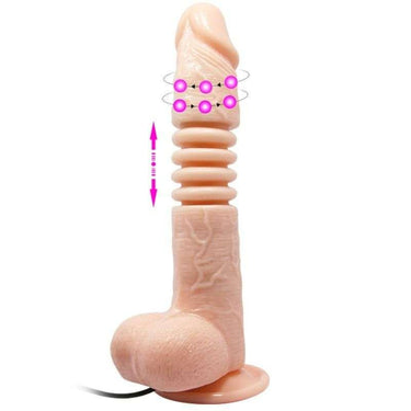 Dildo Realistico Vibrante con Ventosa e Rotazione per Piacere Estremo